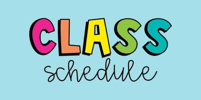 Student Schedule Student Schedule